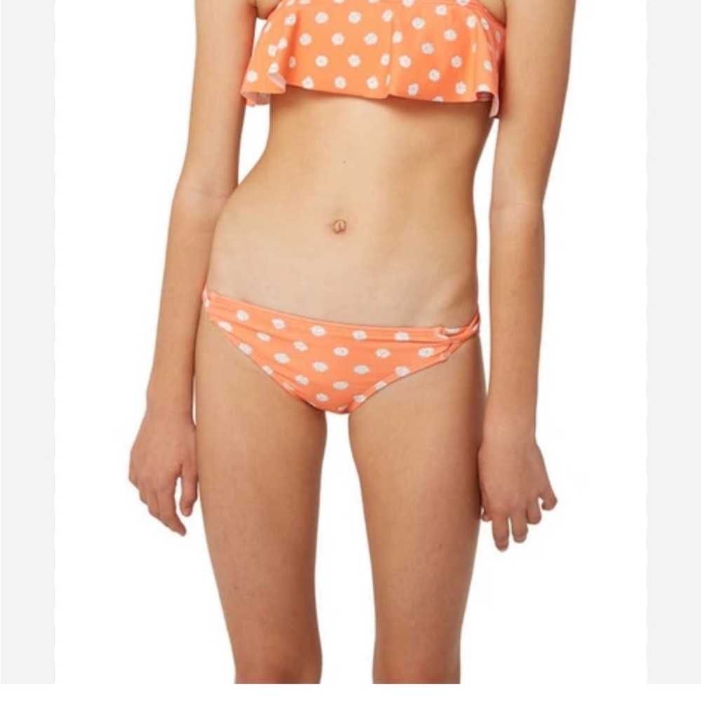 O'neill Kids' Aster Daisy Ruffle Two-piece Swimsuit In Desert...
